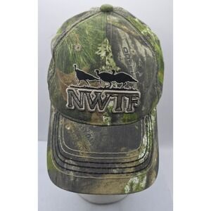 NWTF Mossy Oak Camo Outdoor Cap National Wild Turkey Federation Snapback Hat